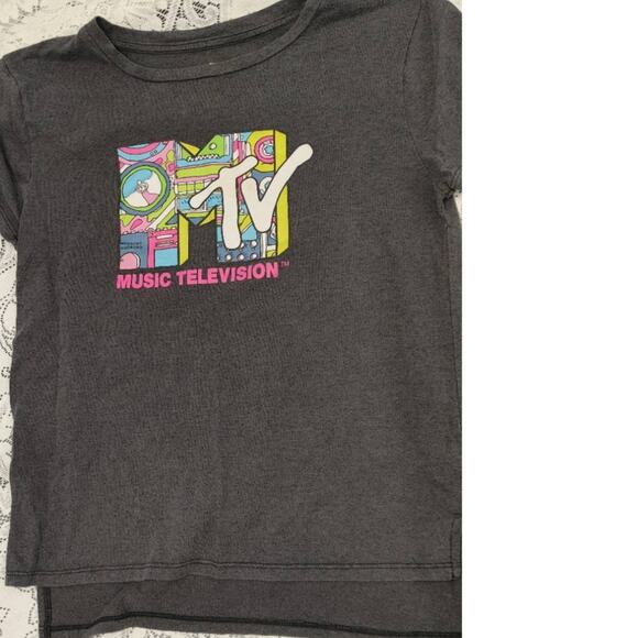 MTV Graphic T-shirt Crew Neck Retro Hi Low Medium - Picture 1 of 4